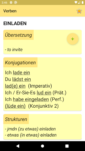 Verben Screen 3