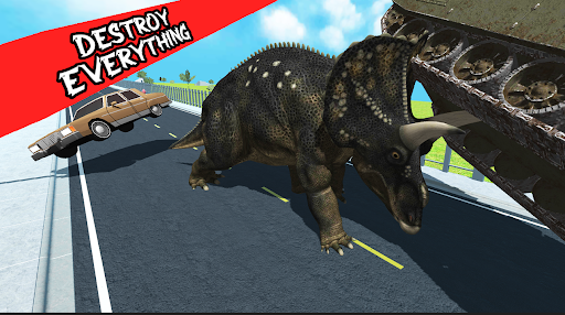 Android application Dinosaur Road Rampage screenshort