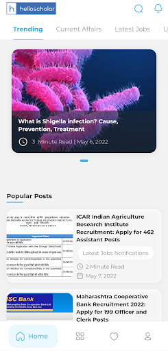 Android application helloscholar app screenshort