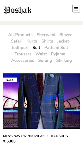 Poshak Designing Studio Screen 3