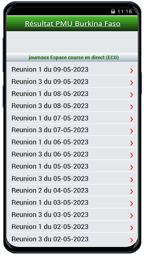 Résultat PMU Burkina Faso