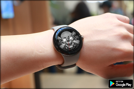Analog SCULL Animated Watch