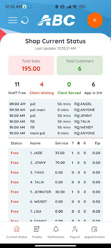 ABC Salon System Go Screen 2