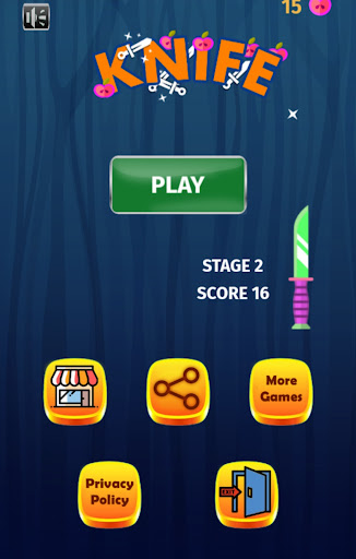 Android application Knife shot screenshort