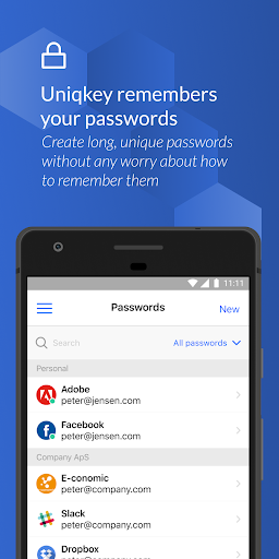 Android application Uniqkey - Password Manager screenshort
