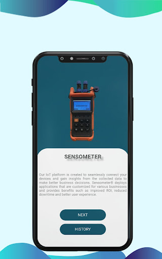 Android application Sensometer BT Monitor screenshort