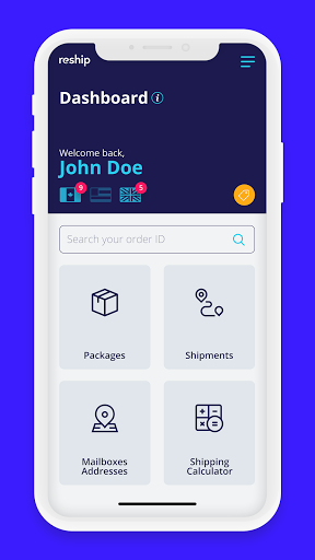 Reship - Shopping & Shipping Screen 2