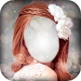 Bride Floral Hair Photo Editor icon