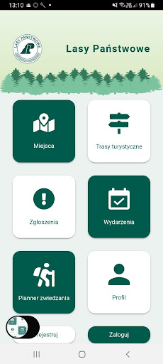 Android application Lasy Kujaw i Pomorza - beta screenshort