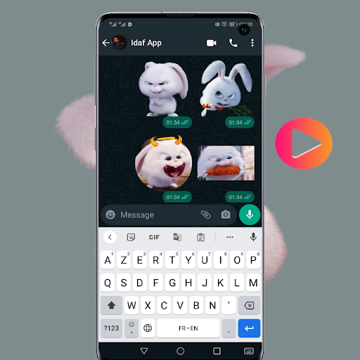 Snowball Animated WaStickrAps