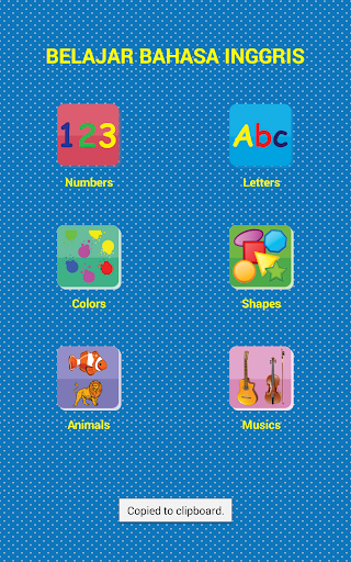 Android application Game Edukasi Anak Lengkap screenshort