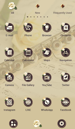 Rose & Flute Theme Screen 3
