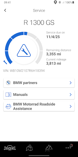 BMW Motorrad Connected Screen 3
