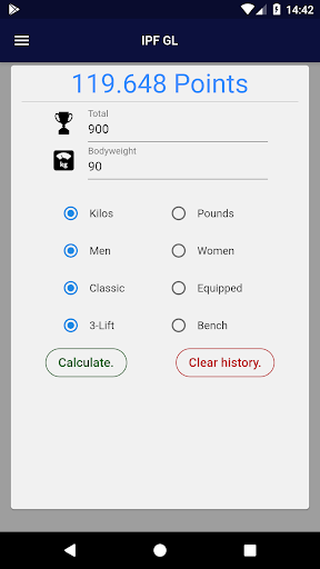 Android application IPF GL screenshort