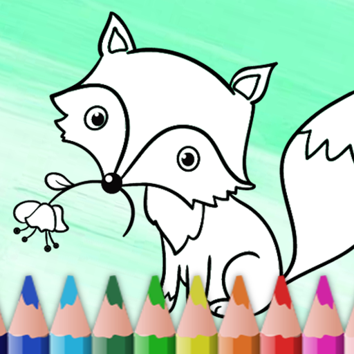 Little Fox Furry Coloring Book
