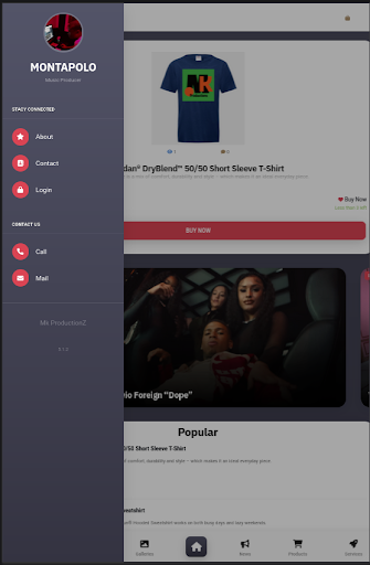 Android application MK ProductionZ screenshort