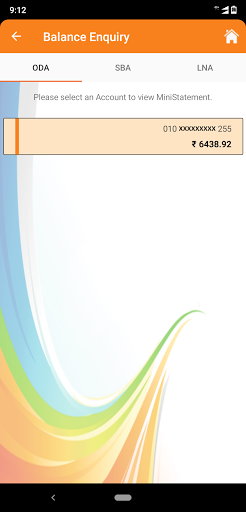 RNSB Mobile Banking Screen 3