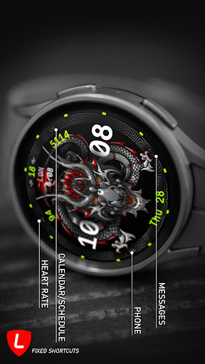 Dragon Fire Watch Face 007