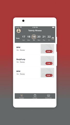 Taimly Fitness Studios Screen 2