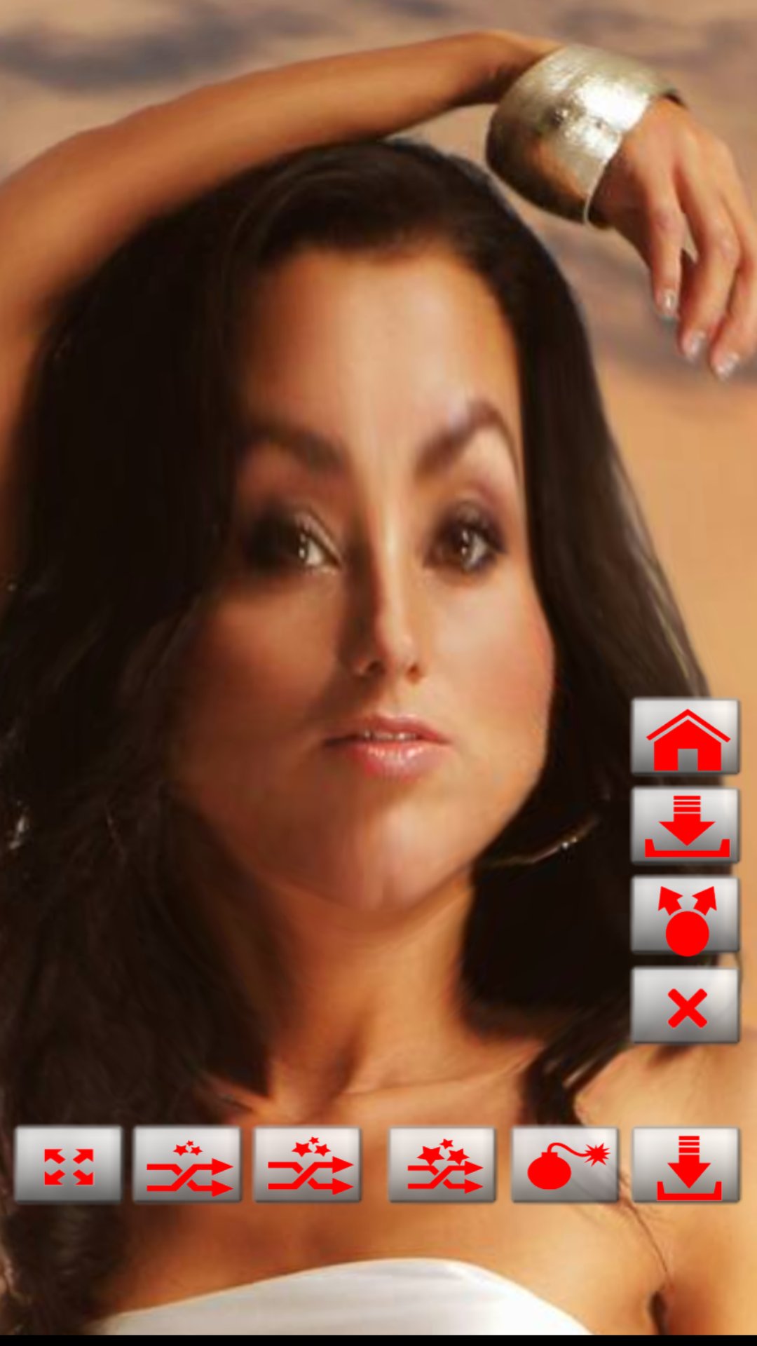 Android application Warp My Face: Fun Photo Editor screenshort