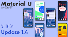 Material U Android 12 widgetsのおすすめ画像1