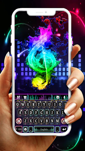 Android application Neon Music Dj 2 Keyboard Theme screenshort