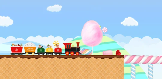 크리스마스 기차:어린이용 게임-어린이 기차와 철도 게임