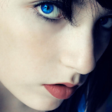 blue eyes wallpaper icon
