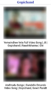 Gopichand All Video Songs