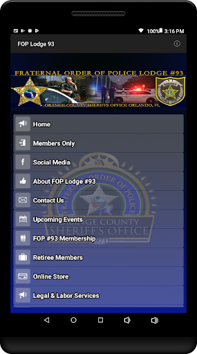 Android application FOP Lodge 93 screenshort