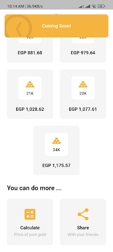 Gold Watcher: Egypt Gold Price Screen 2