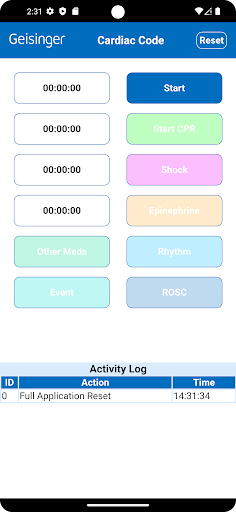 Android application Geisinger Emergency Code screenshort
