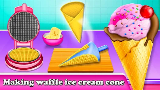 Waffle Ice Cream - Jogue Waffle Ice Cream Jogo Online