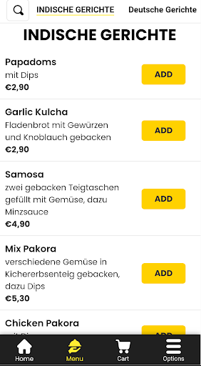 Restaurant Nidda Screen 3