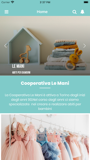 Android application Le Mani screenshort