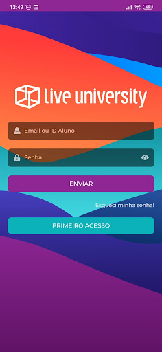Android application Live University screenshort