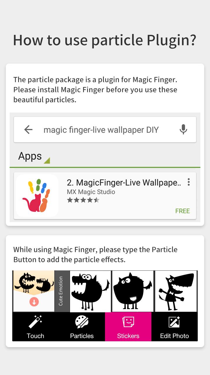 Android application Cats-Magic Finger Plugin screenshort