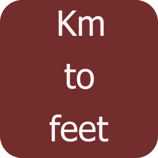 km to feet converter logo