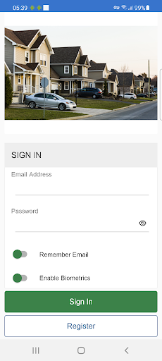 Android application Omega Connect screenshort