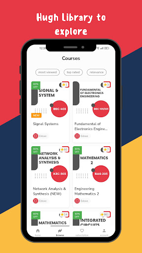 Edoxe: an elearning platform Screen 2