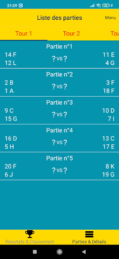 Tournois Pétanque App