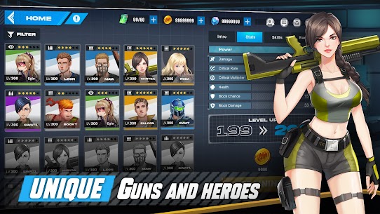 Gun Force MOD APK :Action Shooting (Attack Multiplier/God Mode) 4