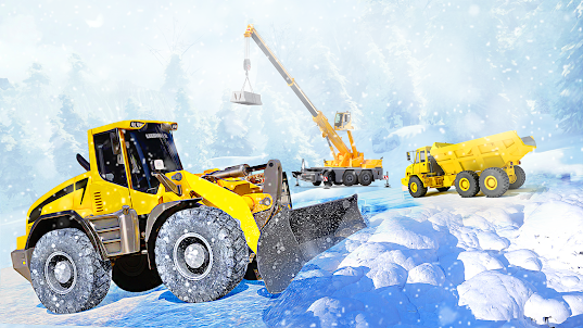 Snow Plow Excavator Truck Game