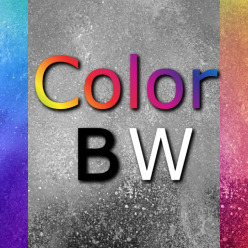 Color Black White Photo logo