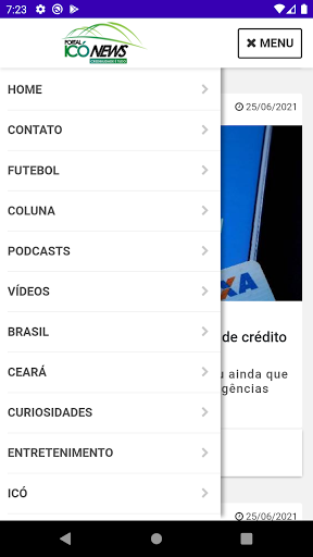 Portal Icó News Screen 3