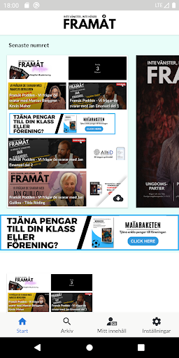 Android application Tidningen Framåt screenshort