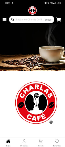 Android application Charlas Café screenshort