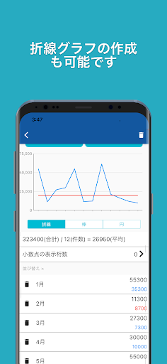 簡単便利「グラフメーカー」 Screen 2