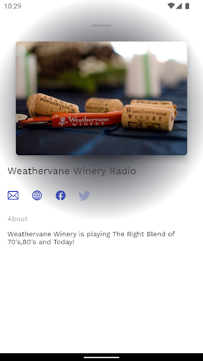Weathervane Winery Radio Screen 3