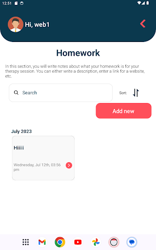 Notes for Therapy Screenshot